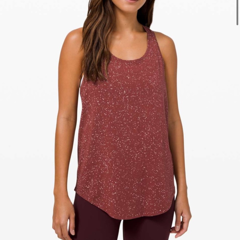 Lululemon love tank pleated *splatter dye